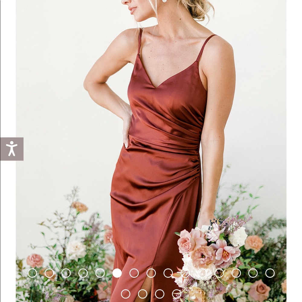 Revelry bridesmaid dress size 12 in desert rose.